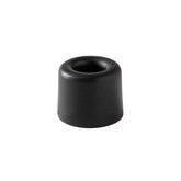Soft Wall And Floor Door Stopper, Black,Hybrid Fixation,Ø3X2.5Cm, 1Pc